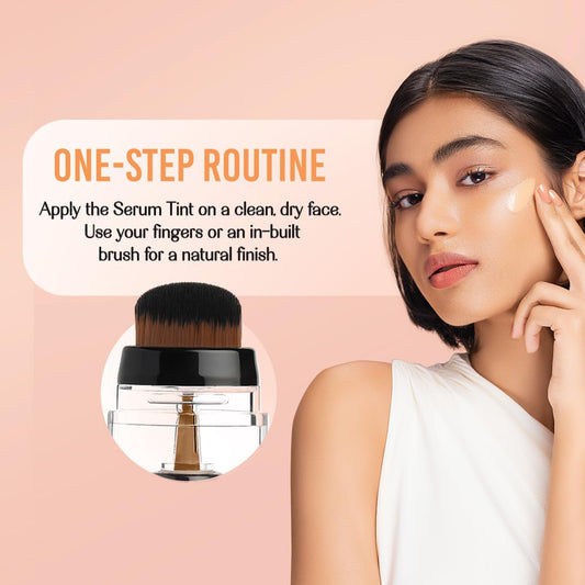 Lovechild Masaba Skip Everything Blurring 4 In 1 Serum Full Coverage Skin Tint For All Skin Type, Natural Coverage, For Daily Use, With Sod Technology, Lonely Lioness, 30Ml