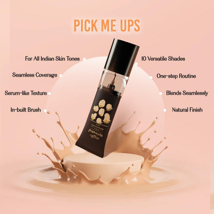 Lovechild Masaba Skip Everything Blurring 4 In 1 Serum Full Coverage Skin Tint For All Skin Type, Natural Coverage, For Daily Use, With Sod Technology, Lonely Lioness, 30Ml